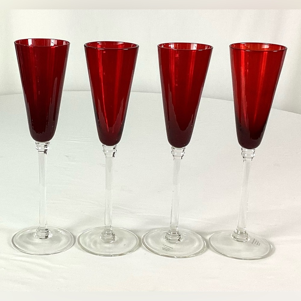 St. Nicholas-“Tis the season” champagne, flutes – set of four